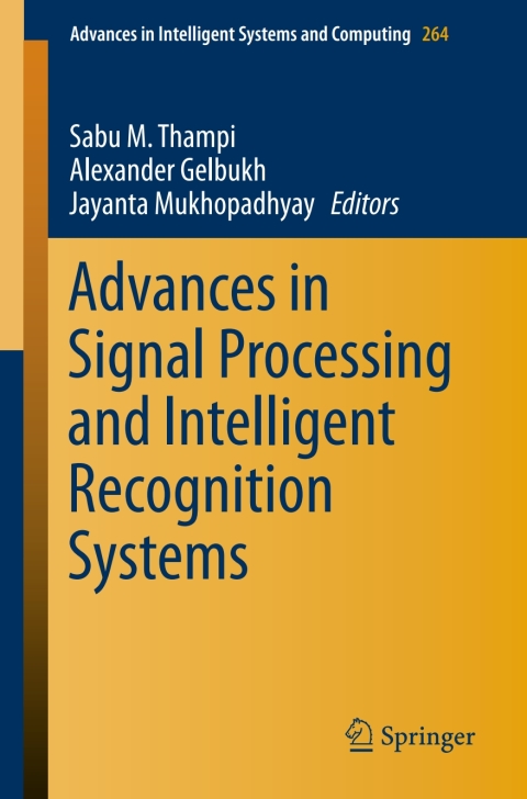 Cover image for book Advances in Signal Processing and Intelligent Recognition Systems