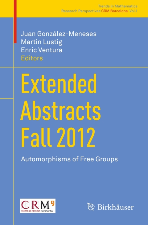 Cover image for book Extended Abstracts Fall 2012