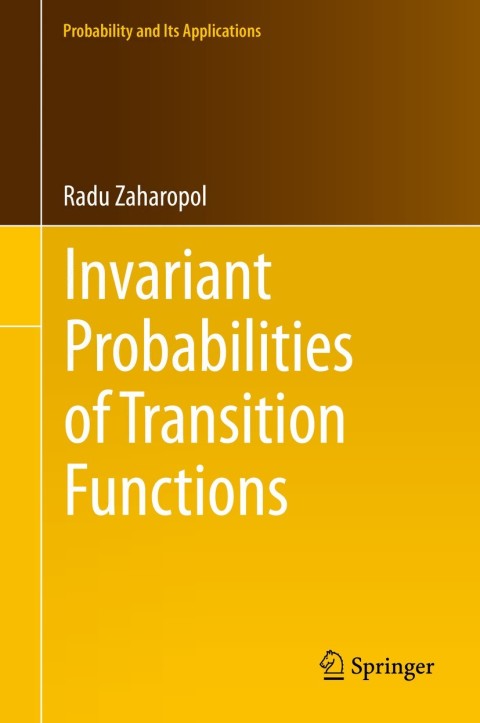 Cover image for book Invariant Probabilities of Transition Functions