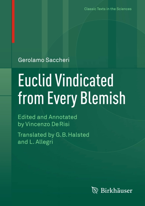 Cover image for book Euclid Vindicated from Every Blemish