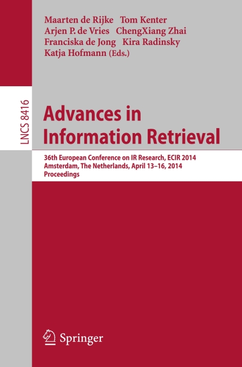 Cover image for book Advances in Information Retrieval