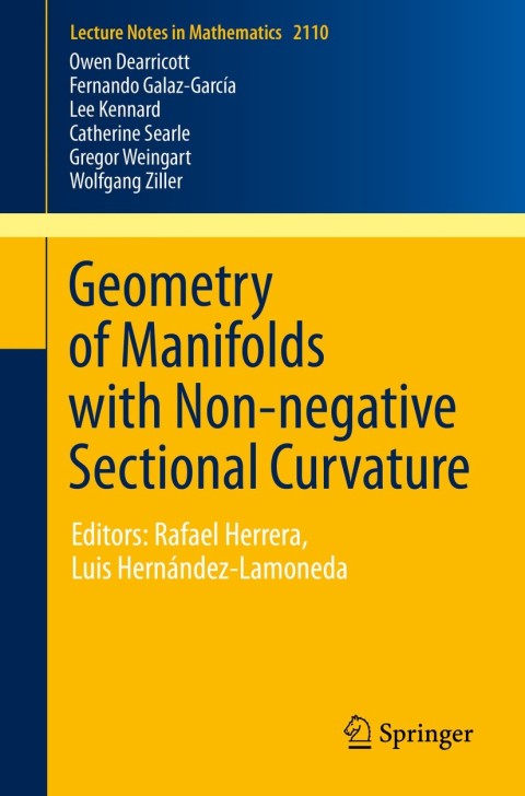 Cover image for book Geometry of Manifolds with Non-negative Sectional Curvature