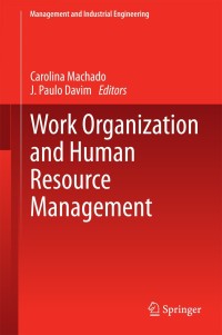 Cover image: Work Organization and Human Resource Management 9783319063751