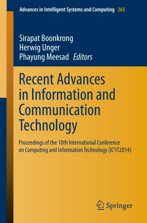 Cover image for book Recent Advances in Information and Communication Technology