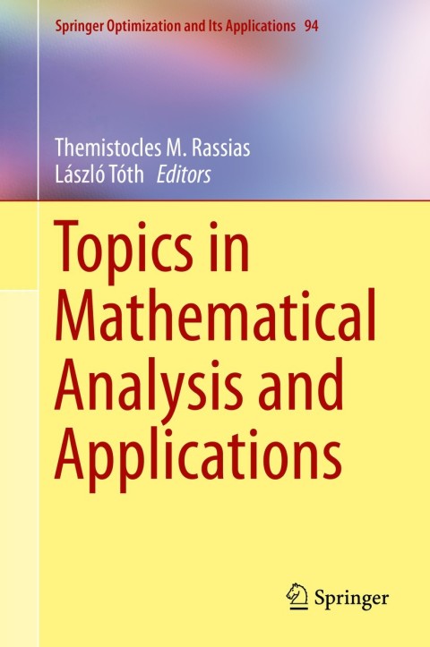 Cover image for book Topics in Mathematical Analysis and Applications