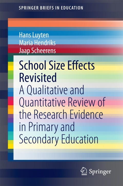 Cover image for book School Size Effects Revisited