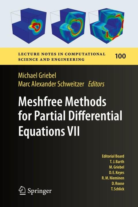 Cover image for book Meshfree Methods for Partial Differential Equations VII