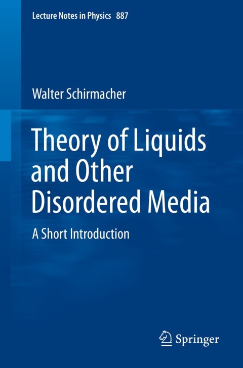 Cover image for book Theory of Liquids and Other Disordered Media