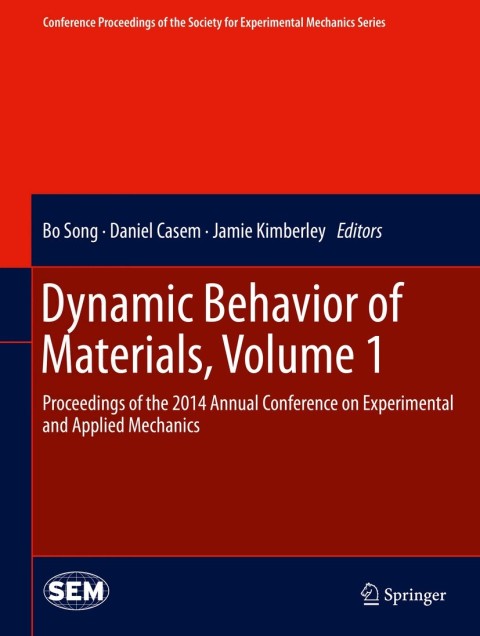 Cover image for book Dynamic Behavior of Materials, Volume 1