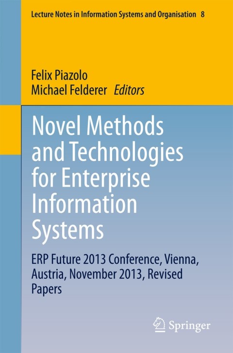 Cover image for book Novel Methods and Technologies for Enterprise Information Systems