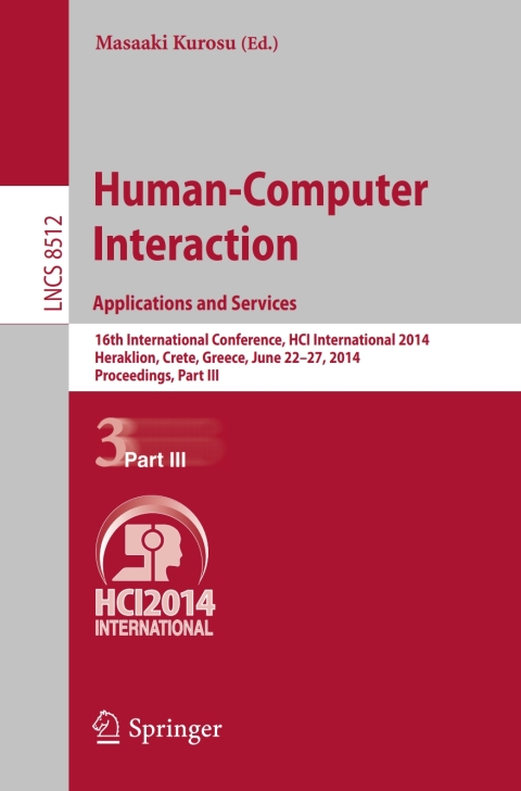 Cover image for book Human-Computer Interaction. Applications and Services