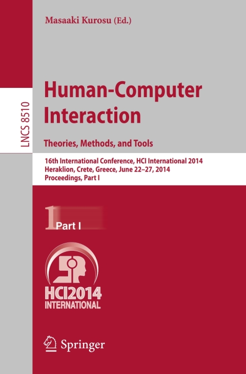 Cover image for book Human-Computer Interaction. Theories, Methods, and Tools