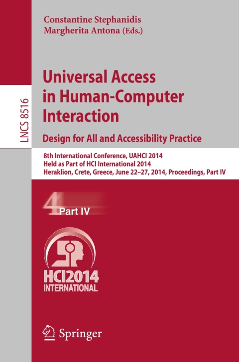 Cover image for book Universal Access in Human-Computer Interaction: Design for All and Accessibility Practice