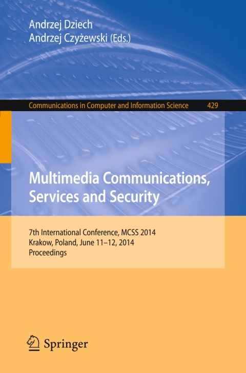Cover image for book Multimedia Communications, Services and Security