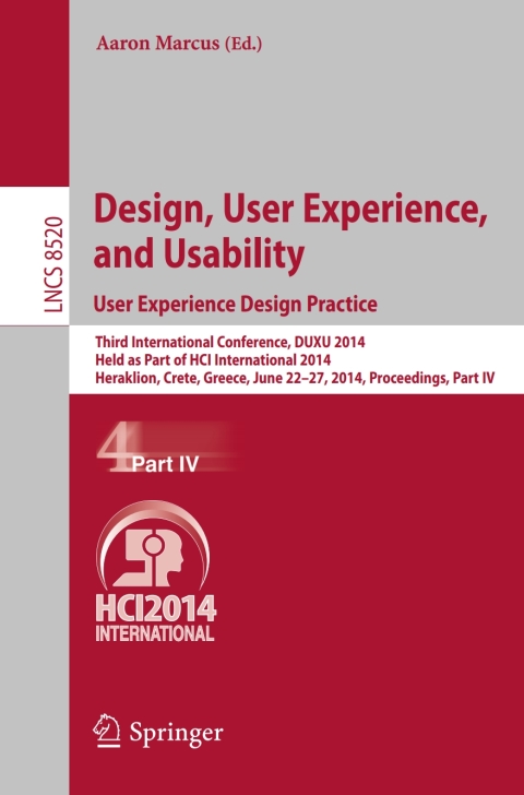 Cover image for book Design, User Experience, and Usability: User Experience Design Practice
