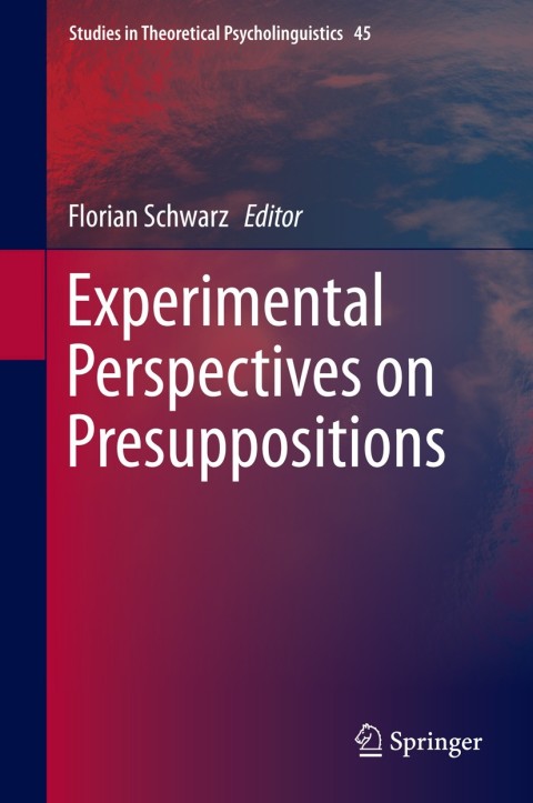 Cover image for book Experimental Perspectives on Presuppositions