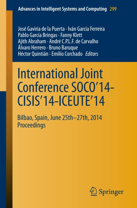 Cover image for book International Joint Conference SOCO’14-CISIS’14-ICEUTE’14