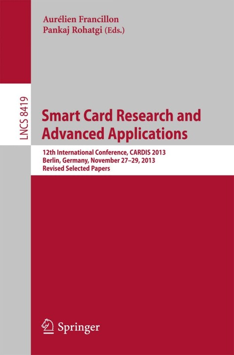 Cover image for book Smart Card Research and Advanced Applications