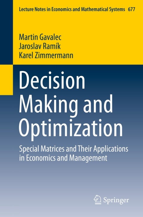 Cover image for book Decision Making and Optimization