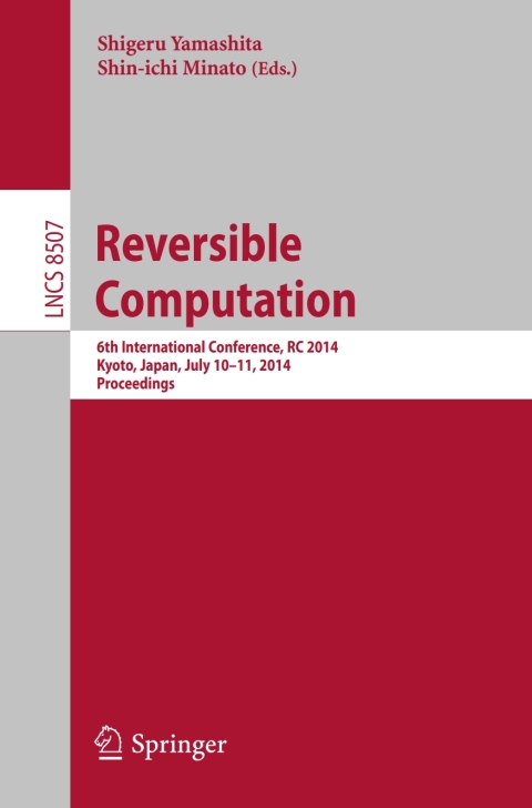 Cover image for book Reversible Computation