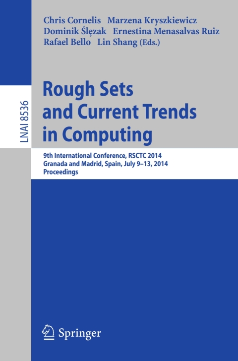 Cover image for book Rough Sets and Current Trends in Computing