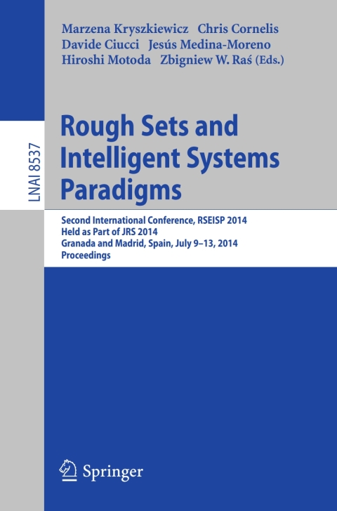 Cover image for book Rough Sets and Intelligent Systems Paradigms