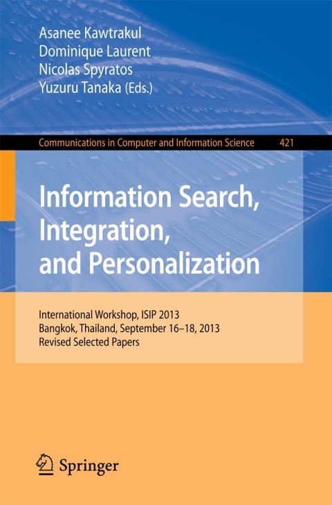 Cover image for book Information Search, Integration, and Personalization