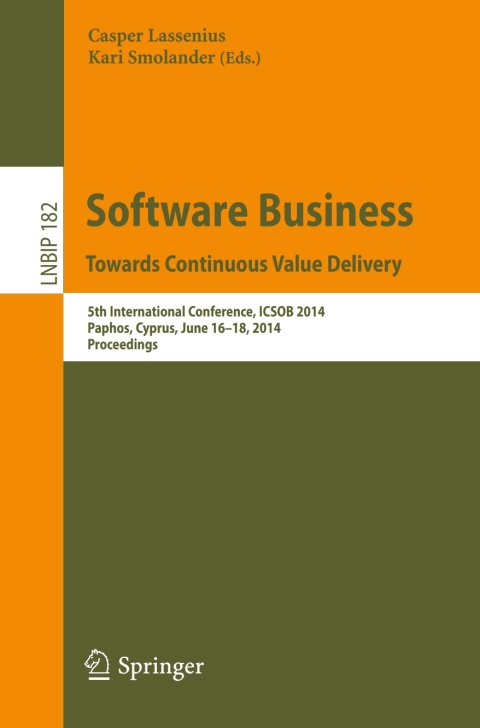 Cover image for book Software Business. Towards Continuous Value Delivery