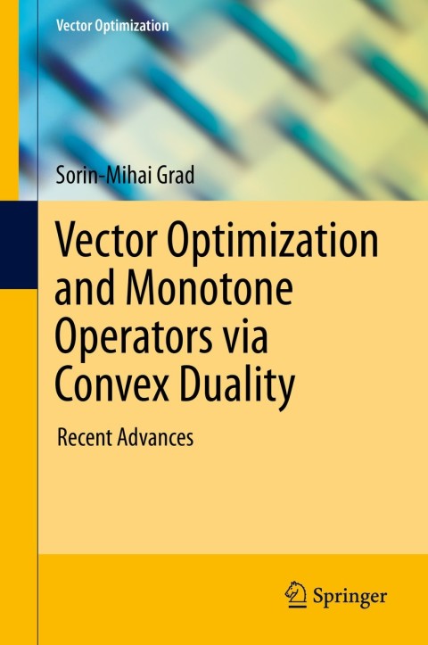 Cover image for book Vector Optimization and Monotone Operators via Convex Duality