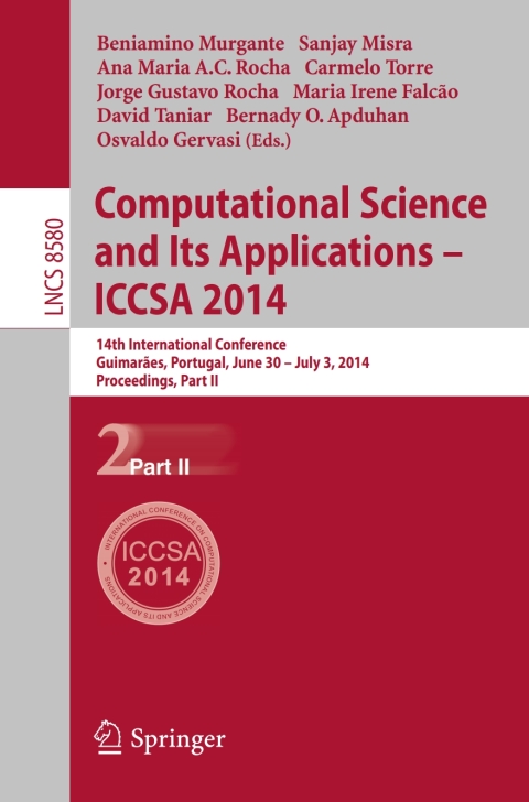 Cover image for book Computational Science and Its Applications - ICCSA 2014