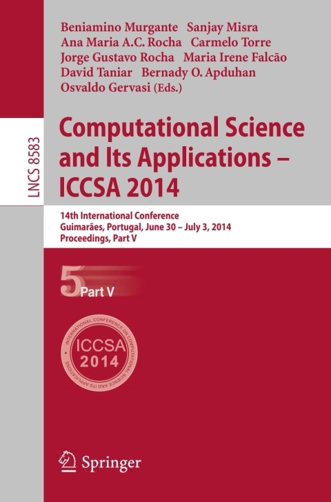 Cover image for book Computational Science and Its Applications - ICCSA 2014