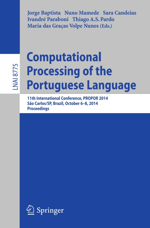 Cover image for book Computational Processing of the Portuguese Language