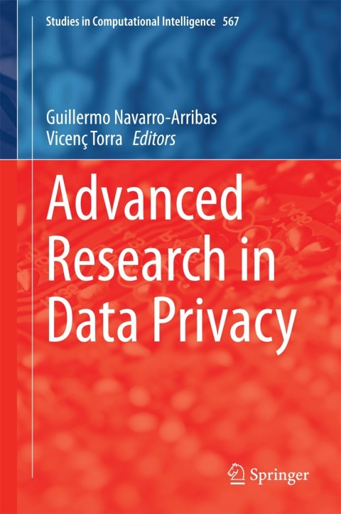 Cover image for book Advanced Research in Data Privacy