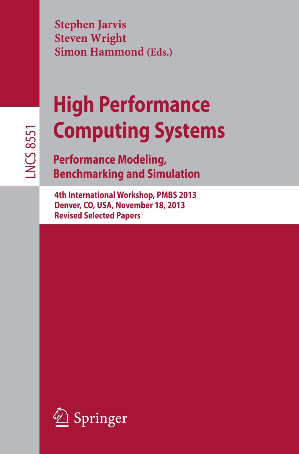 High Performance Computing Systems. Performance Modeling  Benchmarking and Simulation (eBook)