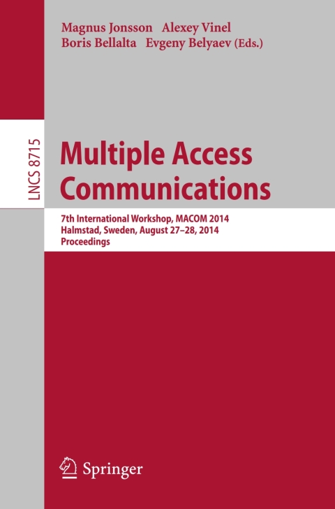 Cover image for book Multiple Access Communications