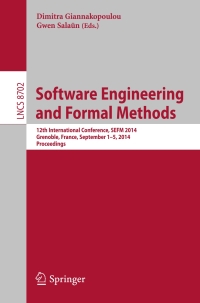 Titelbild: Software Engineering and Formal Methods 9783319104300