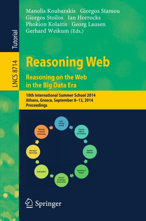 Cover image for book Reasoning Web. Reasoning and the Web in the Big Data Era