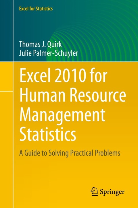 Cover image for book Excel 2010 for Human Resource Management Statistics