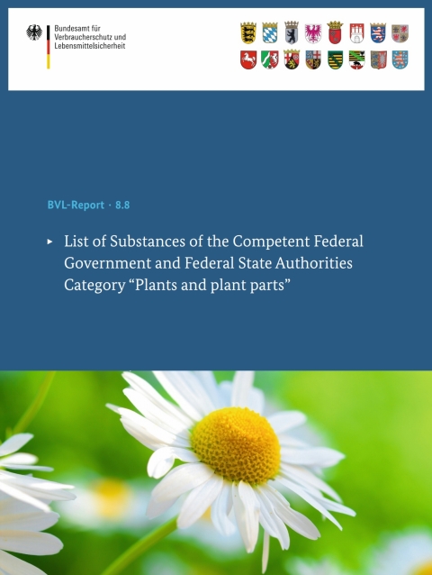 Cover image for book List of Substances of the Competent Federal Government and Federal State Authorities