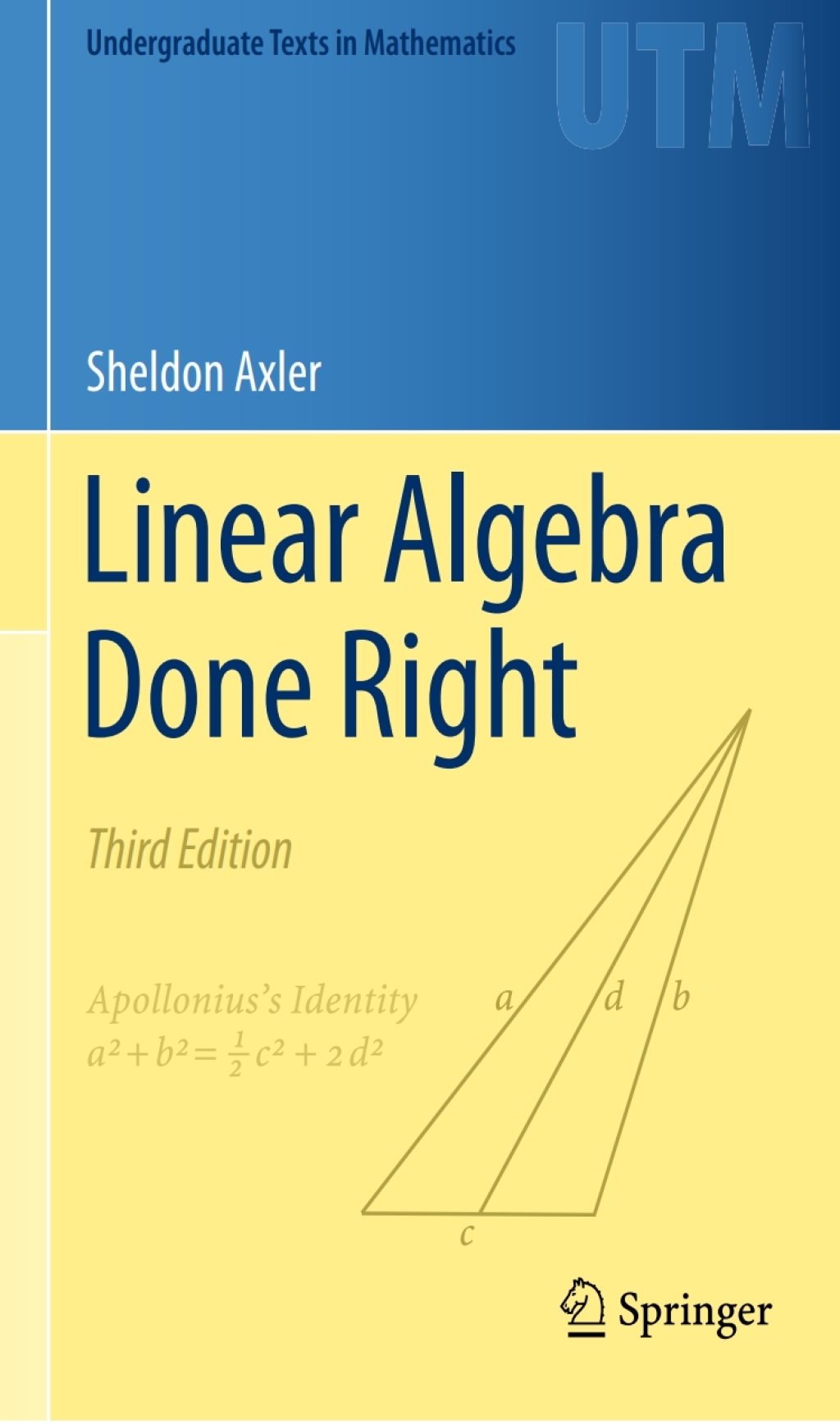 Page Fidelity Linear Algebra Done Right; $13.50
