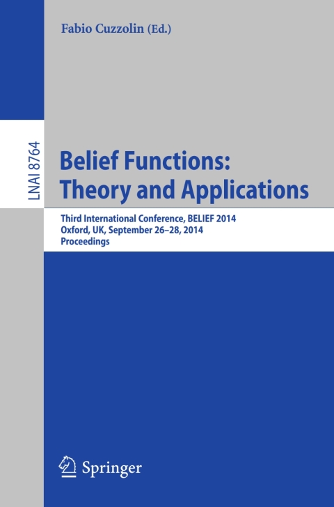 Cover image for book Belief Functions: Theory and Applications