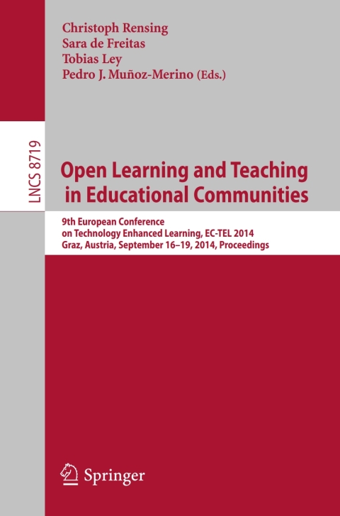 Cover image for book Open Learning and Teaching in Educational Communities