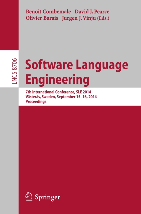 Cover image for book Software Language Engineering
