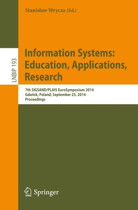 Cover image for book Information Systems: Education, Applications, Research
