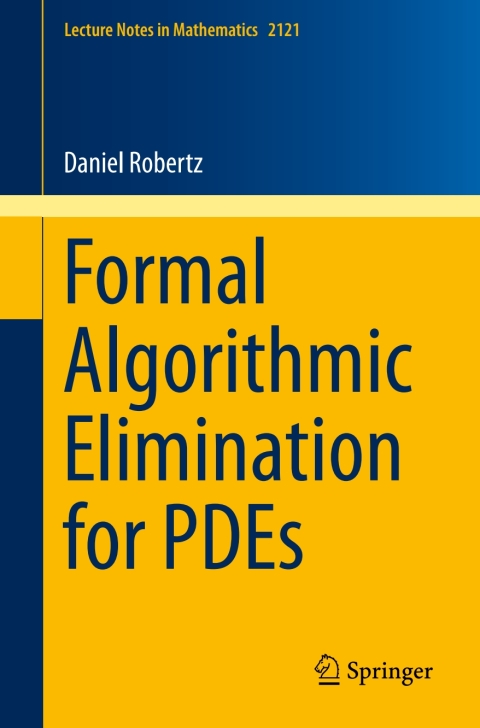 Cover image for book Formal Algorithmic Elimination for PDEs