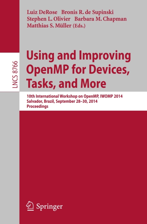 Cover image for book Using and Improving OpenMP for Devices, Tasks, and More