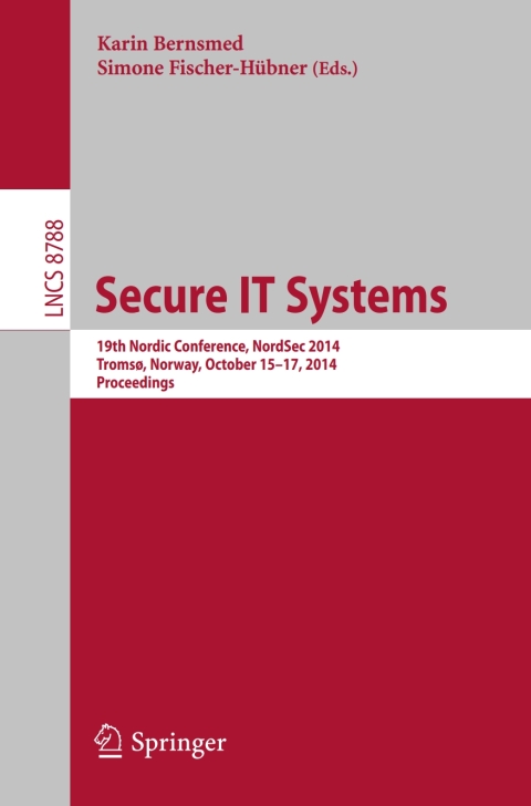 Cover image for book Secure IT Systems