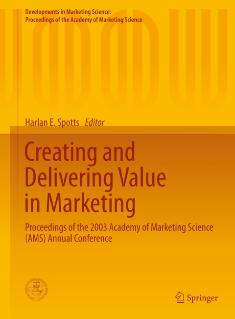 Cover image for book Creating and Delivering Value in Marketing