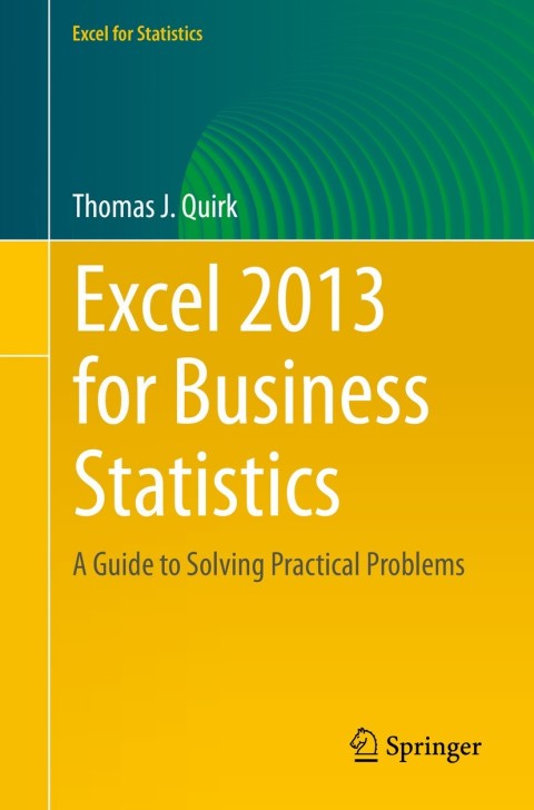 Cover image for book Excel 2013 for Business Statistics