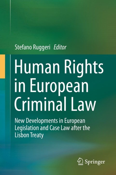 Cover image for book Human Rights in European Criminal Law